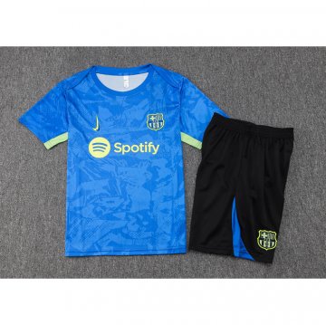 Chandal del Barcelona Manga Corta 2024-2025 Azul - Pantalon Corto