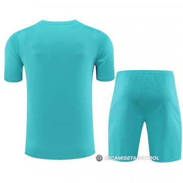 Chandal del Barcelona Manga Corta 23-24 Verde - Pantalon Corto