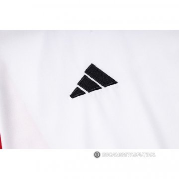 Chandal del Flamengo Manga Corta 23-24 Blanco - Pantalon Corto