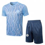 Chandal del Manchester City Manga Corta 2024-25 Azul - Pantalon Corto