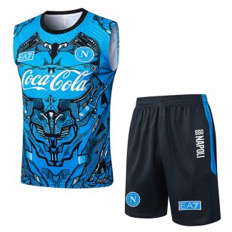 Chandal del Napoli Sin Mangas 25-26 Azul