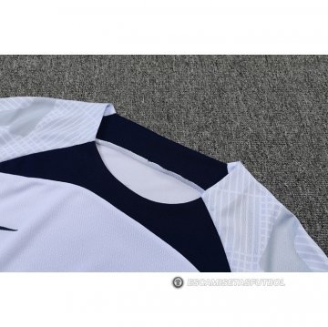 Chandal del Paris Saint-Germain Manga Corta 2022-23 Blanco - Pantalon Corto