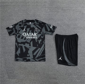 Chandal del Paris Saint-Germain Manga Corta 2022-23 Gris - Pantalon Corto