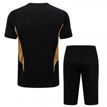 Chandal del Real Madrid Manga Corta 2023-24 Negro - Pantalon Corto