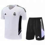 Chandal del Real Madrid Manga Corta 22-23 Blanco - Pantalon Corto