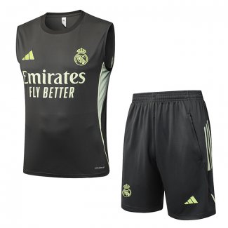 Chandal del Real Madrid Sin Mangas 25-26 Gris Verde