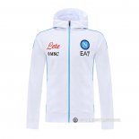 Chaqueta con Capucha del Napoli 22-23 Blanco