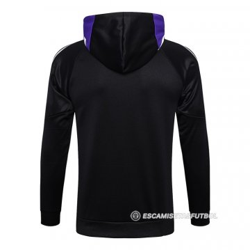 Chaqueta con Capucha del Real Madrid 22-23 Negro