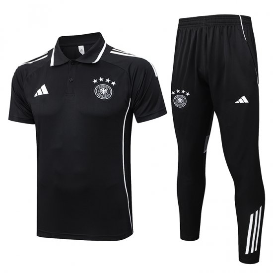 Conjunto Polo del Alemania 25-26 Negro - Haga un click en la imagen para cerrar