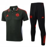 Conjunto Polo del Bayern Munich 25-26 Verde Oscuro