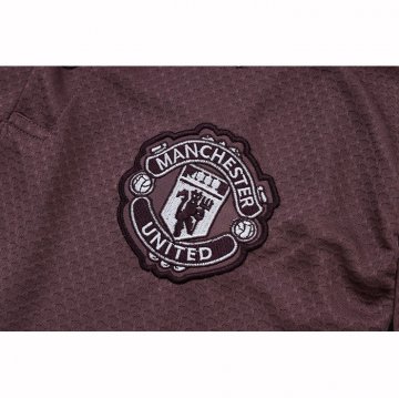 Conjunto Polo del Manchester United 25-26 Marron