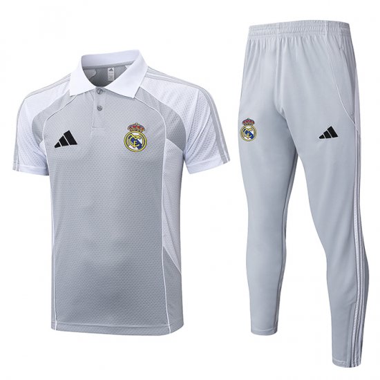 Conjunto Polo del Real Madrid 25-26 Gris - Haga un click en la imagen para cerrar