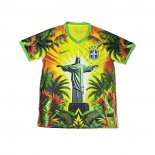 Tailandia Camiseta Brasil Jesus25-26 Amarillo Verde