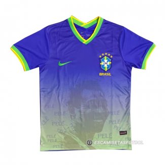 Tailandia Camiseta Brasil Pele Special 2022 Azul