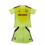 Camiseta Aston Villa Portero Nino 25-26 Amarillo