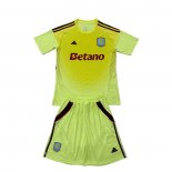 Camiseta Aston Villa Portero Nino 25-26 Amarillo