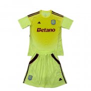 Camiseta Aston Villa Portero Nino 25-26 Amarillo