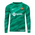 Camiseta Barcelona Portero Manga Larga 23-24 Verde