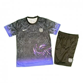 Camiseta Barcelona Special Nino 25-26 Negro Purpura