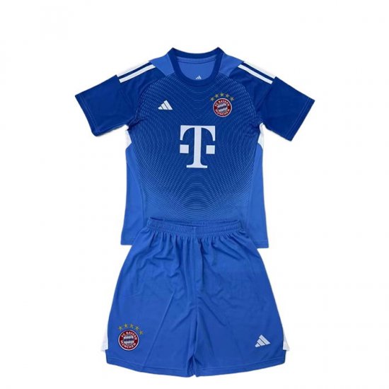 Camiseta Bayern Munich Portero Nino 25-26 Azul - Haga un click en la imagen para cerrar