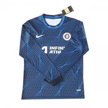 Camiseta Chelsea 2ª Manga Larga 23-24