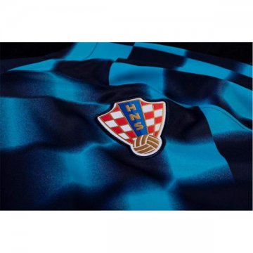 Camiseta Croacia 2ª Manga Larga 2022