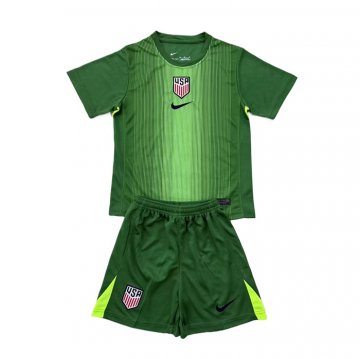 Camiseta Estados Unidos Portero Nino 2025 Verde