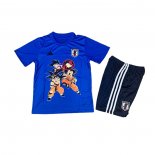 Camiseta Japon Dragon Ball Nino 25-26 Azul