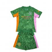 Camiseta Manchester City Portero Nino 25-26 Verde