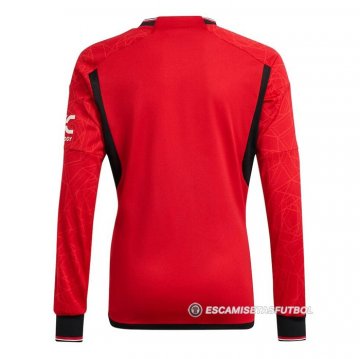 Camiseta Manchester United 1ª Manga Larga 23-24