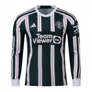 Camiseta Manchester United 2ª Manga Larga 23-24