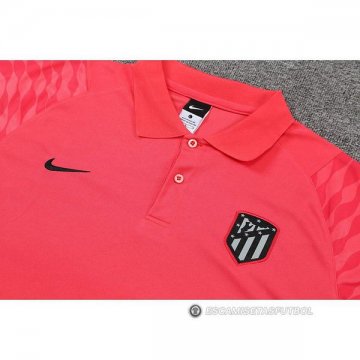 Camiseta Polo del Atletico Madrid 22-23 Rosa