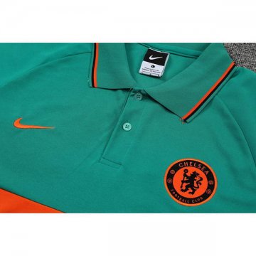 Camiseta Polo del Chelsea 22-23 Verde y Naranja