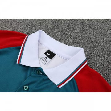 Camiseta Polo del Liverpool 22-23 Verde Blanco Rojo