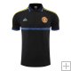 Camiseta Polo del Manchester United 22-23 Negro y Azul
