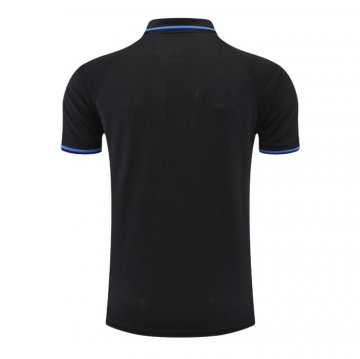 Camiseta Polo del Manchester United 22-23 Negro y Azul