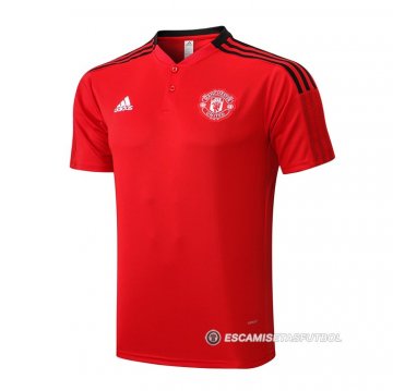 Camiseta Polo del Manchester United 22-23 Rojo