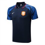Camiseta Polo del Paises Bajos 22-23 Azul