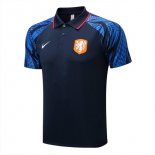 Camiseta Polo del Paises Bajos 22-23 Azul