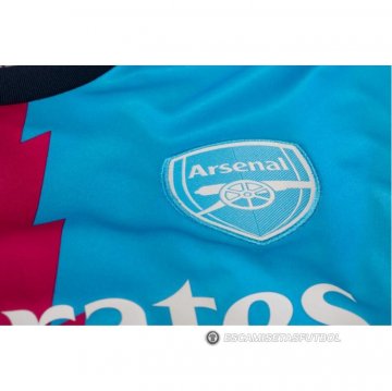 Camiseta Pre Partido del Arsenal 2023 Azul