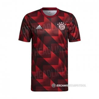 Camiseta Pre Partido del Bayern Munich 2022 Rojo y Negro