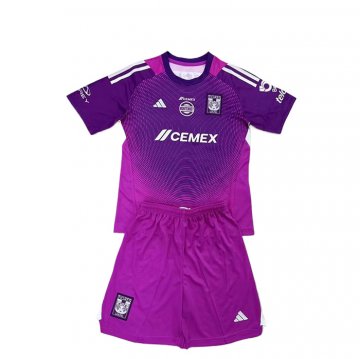 Camiseta Tigres UANL Portero Nino 25-26 Purpura