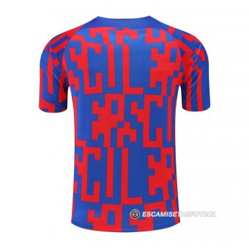 Camiseta de Entrenamiento Barcelona 22-23 Rojo y Azul