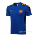 Camiseta de Entrenamiento Manchester United 21-22 Azul
