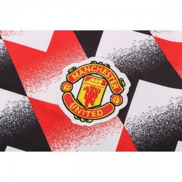 Camiseta de Entrenamiento Manchester United 22-23 Negro y Rojo