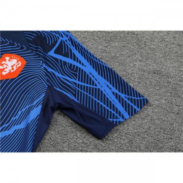 Camiseta de Entrenamiento Paises Bajos 2022-23 Azul