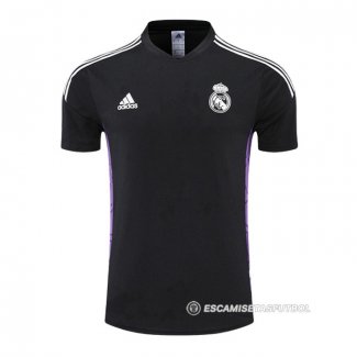 Camiseta de Entrenamiento Real Madrid 22-23 Negro y Purpura