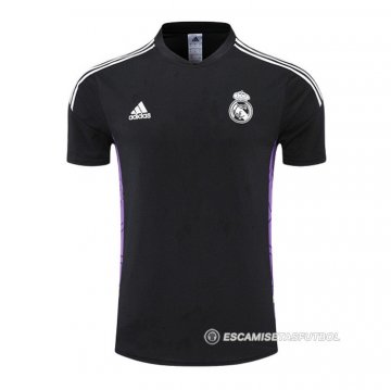 Camiseta de Entrenamiento Real Madrid 22-23 Negro y Purpura