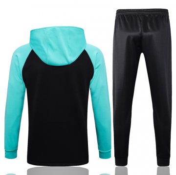 Chandal con Capucha del Barcelona 22-23 Azul y Negro