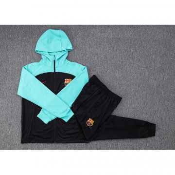 Chandal con Capucha del Barcelona 22-23 Azul y Negro